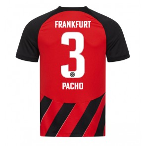 Eintracht Frankfurt Willian Pacho #3 Hjemmebanetrøje 2023-24 Kort ærmer